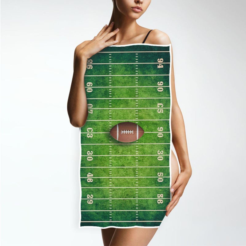 Vdsrup Grunge American Football Hand Towels Sports Field Towel Soft Bath Bathroom Towels Thin Guest Kitchen Tea Towels Dish Washcloths Housewarming Gifts 16 X 30 in - Image 5